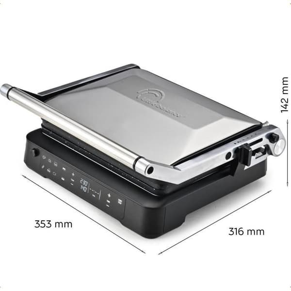 Köttgrill - LITE BALANS - 8734 - 2000 W - 6 lägen - Aluminium / Svart
