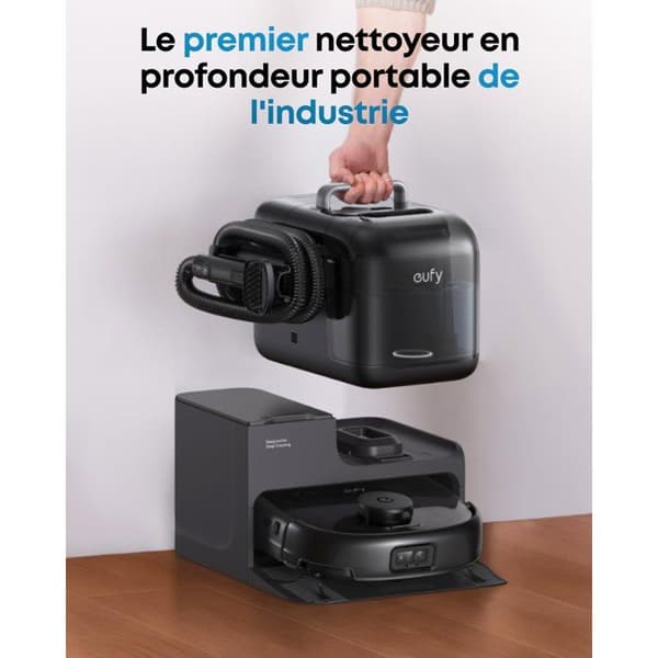Robotdammsugare och mopp - EUFY Omni E28 - 20 000 Pa - Svart