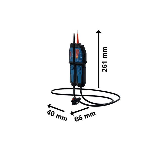 BOSCH PROFESSIONAL Spänningsprovare - GVT 1000-15 - 1000 V - 2 batterier + bärväska