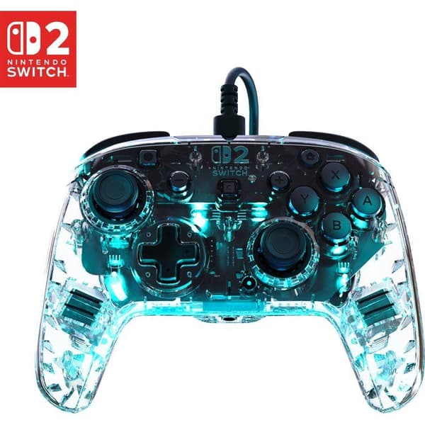 Gamepad - Nintendo Switch 2 - Afterglow - RGB - Kabelansluten - Transparent - Turtle Beach
