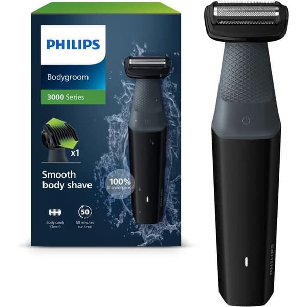 Kroppstrimmer - PHILIPS - BG3017/01 - 5 W - 50 min - Vattentät - Grå