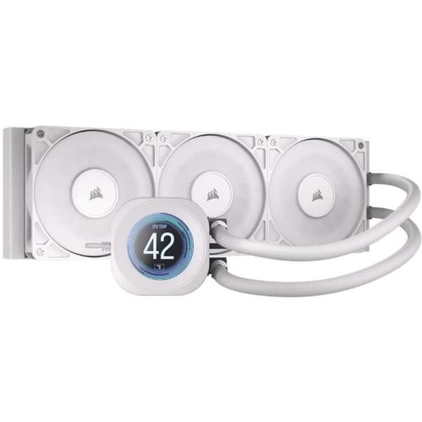 CORSAIR - NAUTILUS 360 LCD Vit - PC-kylning - 360 mm radiator - flytande CPU-kylare