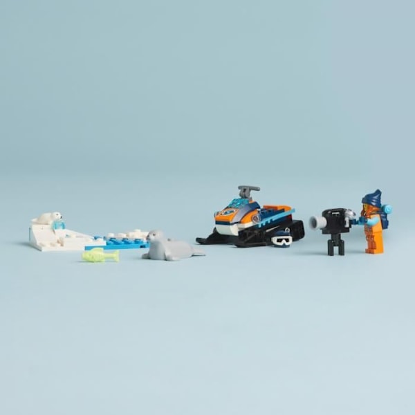 Lego City 60376 Arktisk utforskning snöskoter, leksak med tätningsfigurer och fordon och fordon