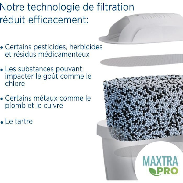 Brita Carafe filterstil XL Gray (3.6L) inkluderade 1 Maxtra Pro All-in-1 filterkassett