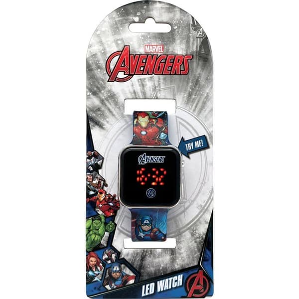 LED-klocka - BARNLICENSERING - Avengers - Ålder 4+
