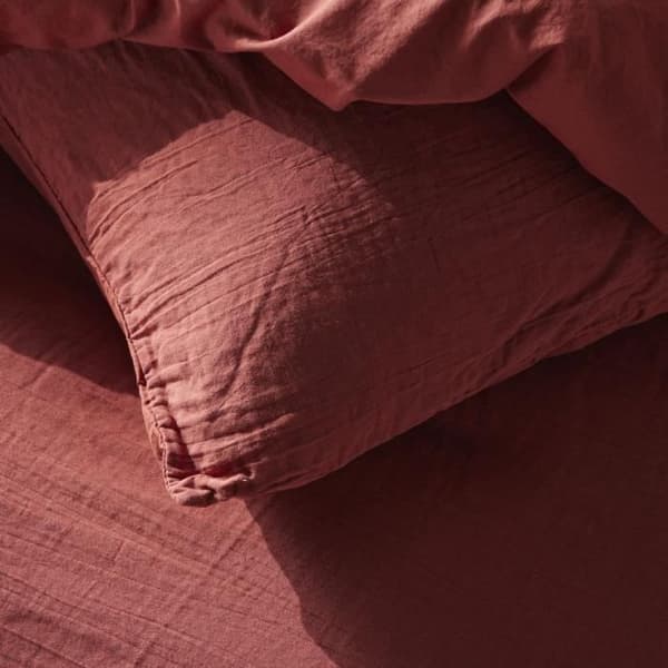 Bäddset - IDAG - 123671 - 2 personer - 260x240cm - Vanlig bomullsväv - Terrakotta