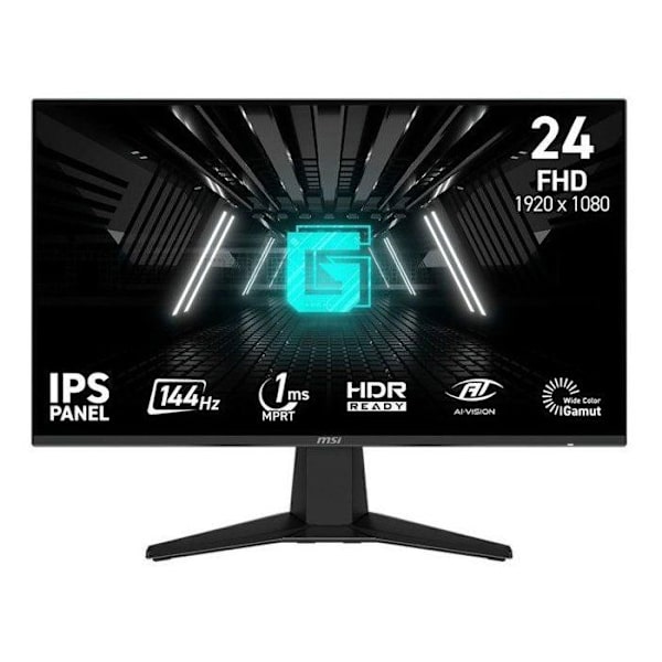 PC-spelskärm - MSI - 23,8 - FHD - 144Hz - IPS-panel - 1ms - G242L E14