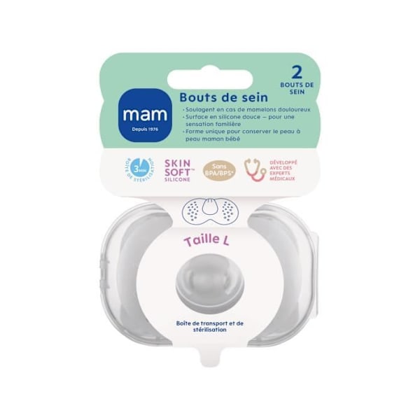 Mam Bout de Sein Size L - Silikon - BTE Sterilization X2