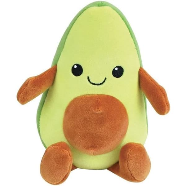 JEMINI Fruity's box med 6 mjuka plyschfrukter och grönsaker +/- 17 cm