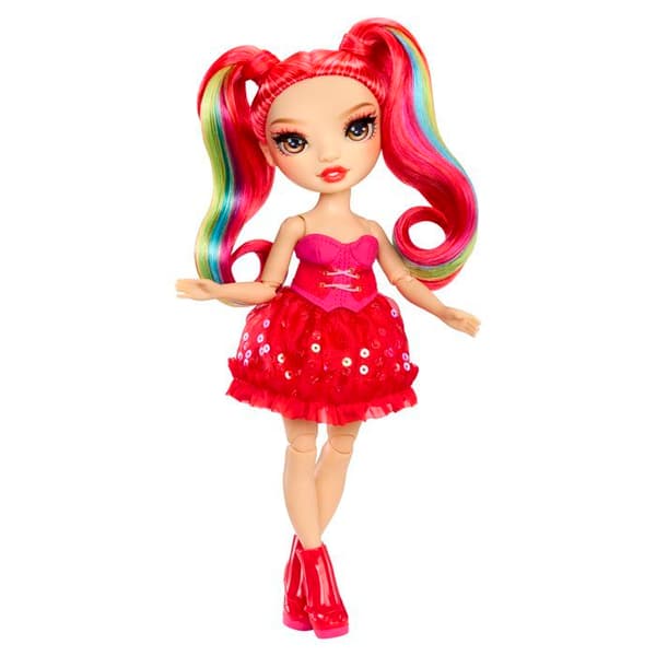 Rainbow High - Be Dazzling Modedocka - Vivienne Red - 28 cm - Gnistrande ädelstenar och accessoarer ingår