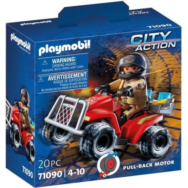 PLAYMOBIL - 71090 - Brandman och Quad