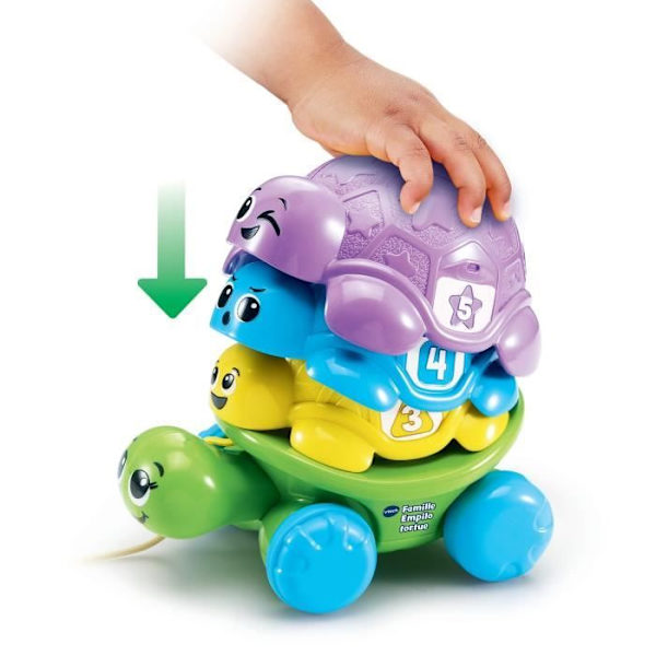 VTECH-FAMILY EMPILO TURTLE (ÅTERANVÄND PLAST)