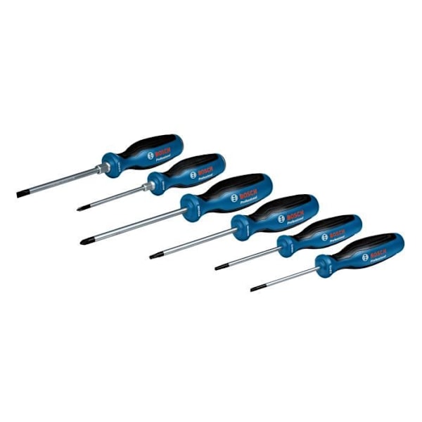 Set med 6 Torx-skruvmejslar