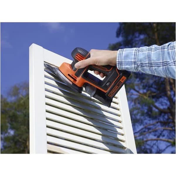 Sladdlös detaljslip - BLACK & DECKER - BDCDS18 18V - Musdesign - Dammpåse
