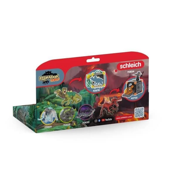 Schleich 70834 Eldrador Creatures Eldsaurian vs Djungelöda Figur