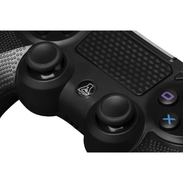 Trådlös PS4-spelkontroll - K-PAD-THORIUM - Svart - Bluetooth - Uppladdningsbart batteri med lång livslängd - Integrerade vibrationer