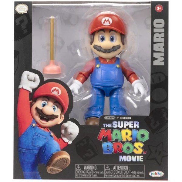 SUPER MARIO MOVIE - Mario Solida samlarfigurer - 13 cm - JAKKS - 491172