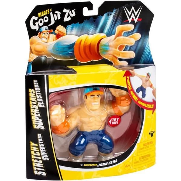Stretchig figur - GOO JIT ZU WWE - John Cena - 11 cm - Elastisk struktur - Stretchig 3x