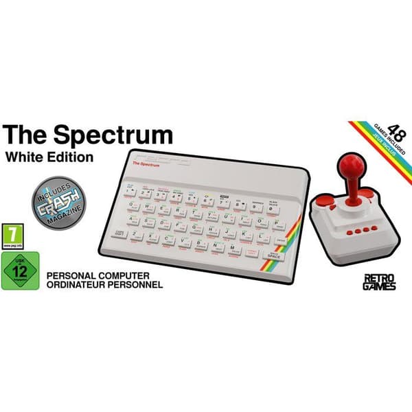 Retrokonsol - THE SPECTRUM - Vit utgåva - Vit