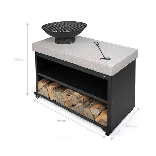 Grillbräda på vagn - Livoo - DOC329 -