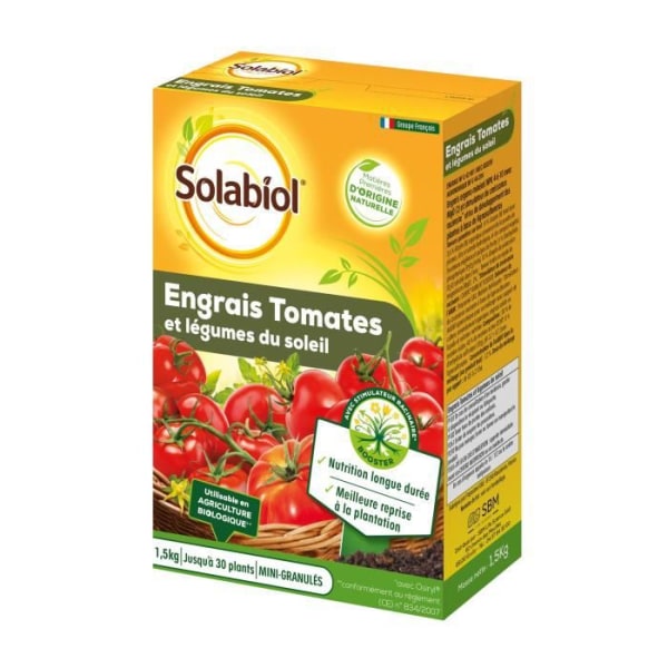 SOLABIOL SOTOMY15 Gödningsmedel Tomater och fruktgrönsaker - 1,5 kg
