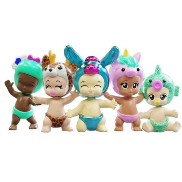 Samlarfigurer för babyn - BANDAI - BIBI CHIBIS - 5-pack - Slumpmässig modell - 5 chibifigurer inklusive 3 mystiska figurer