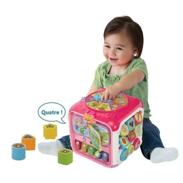 VTECH Super Cube Des Découvertes Rose