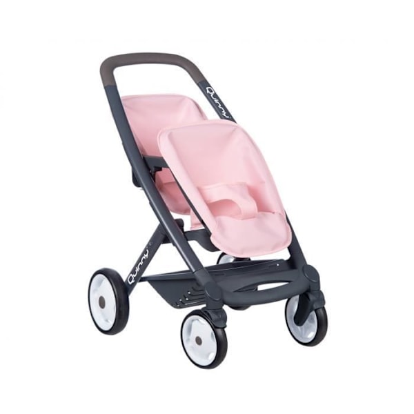 Smoby - Maxi Cosi - Tvillingvagn - Docka max 42 cm - Rosa - 3 år