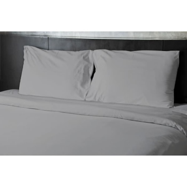 Platt lakan - HEM LINGE PASSION - 180 x 290 cm - 1 person - Ljusgrå