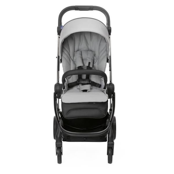 CHICCO One4Ever Silverleaf kompakt vagn - Stadsvagn - Unisex - 0 månader - Födelse - Grå