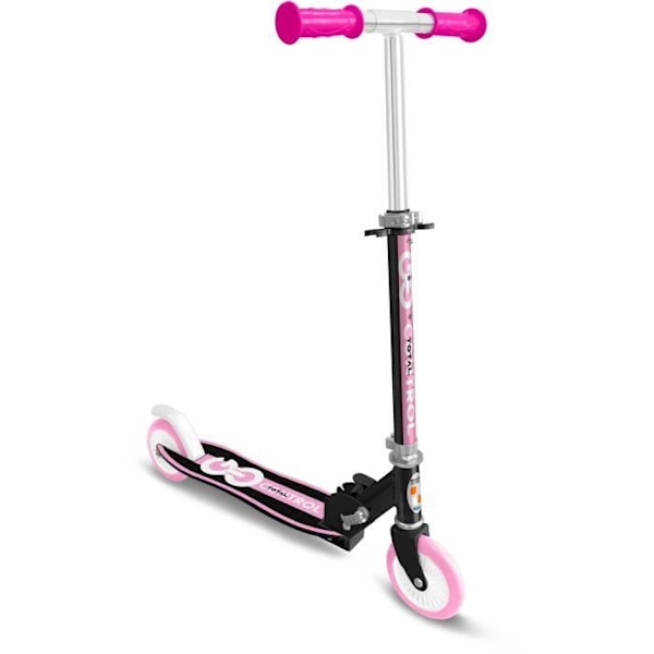 Hopfällbar skoter - STAMP - SKIDS CONTROL - Ergonomiskt däck - Rosa