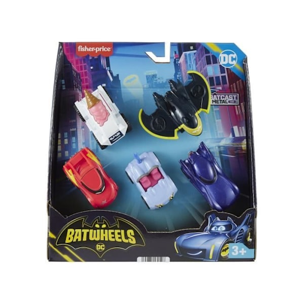 Fisher-Price-Batwheels Sortiment-5 Fordon (1/55) HML20
