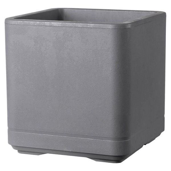 Kubblomkruka - DEROMA - Cosmo - Ashgrey - Självbevattnande - Hjul - 38 cm