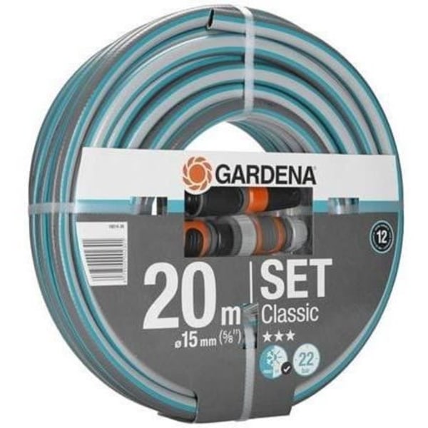 Trädgårdsslang klassisk GARDENA med tillbehör - diameter 15mm - 20m 18014-26