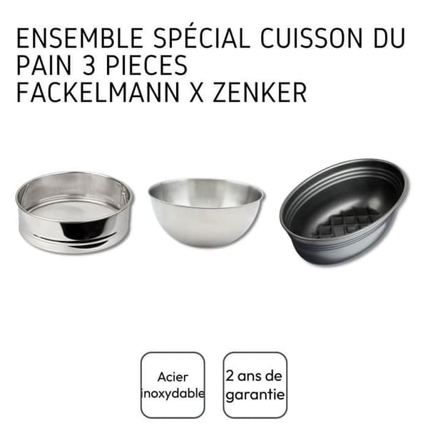 Set med 3 specialbestick för brödbakning - FACKELMANN - Zenker