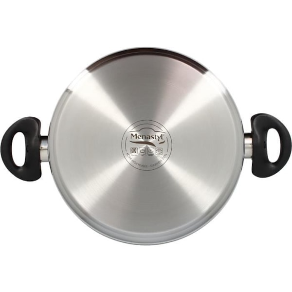 Häll - MENASTYL - 6020256 - Rostfritt stål - 24 cm - Lämplig för alla värmekällor inklusive induktion
