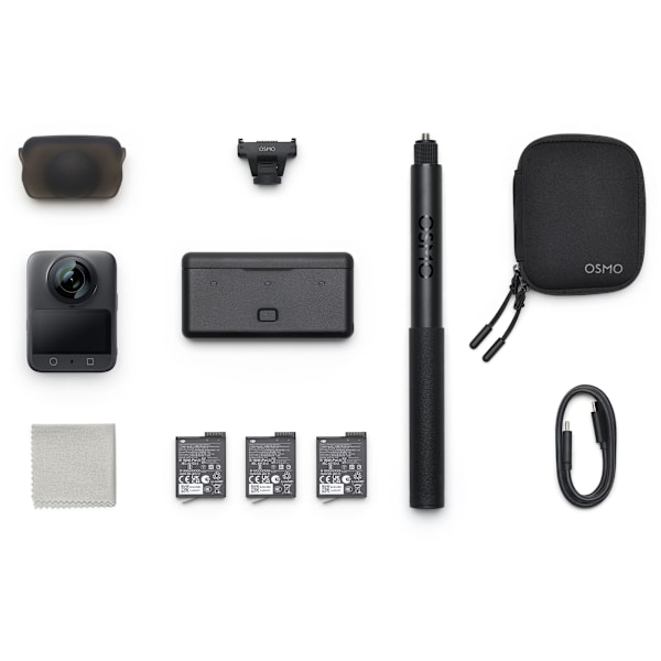 360°-kamera - DJI - Osmo 360 Adventure Bundle - Native 8K - 1-sensor - Tillbehör ingår