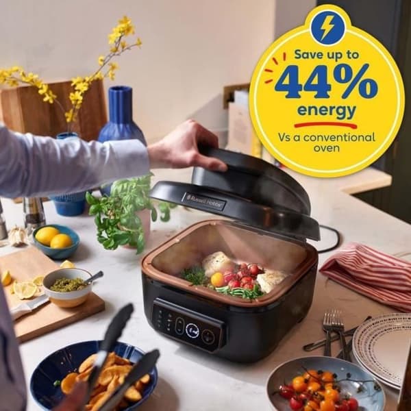 Multicucker Nöjd Air & Grill - Matlagning utan olja - Russell Hobbs 26520-56 - 7 Program - Temperaturkontroll-
