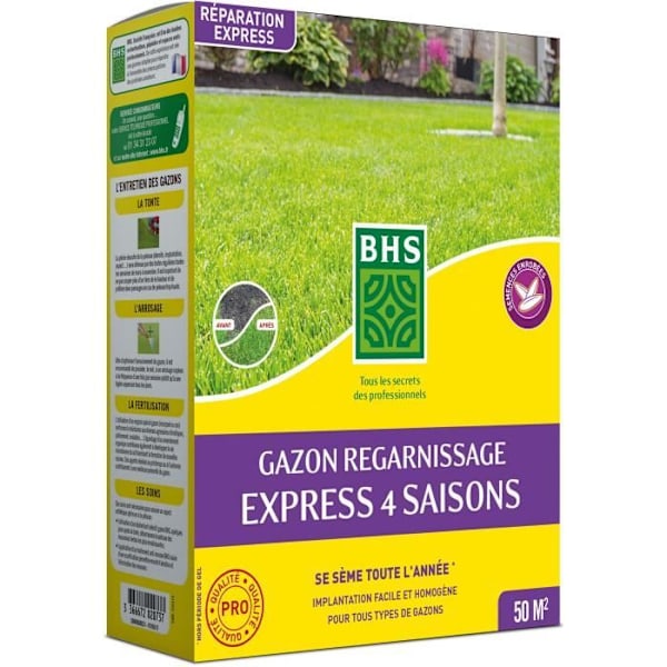 Gräsmatta - BHS - 4-säsong återväxt av gräsmatta - 1 kg