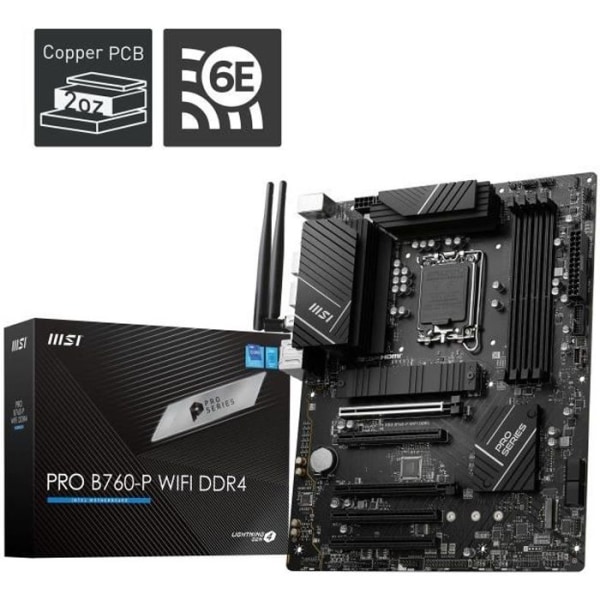 Moderkort - MSI - PRO B760-P WIFI DDR4