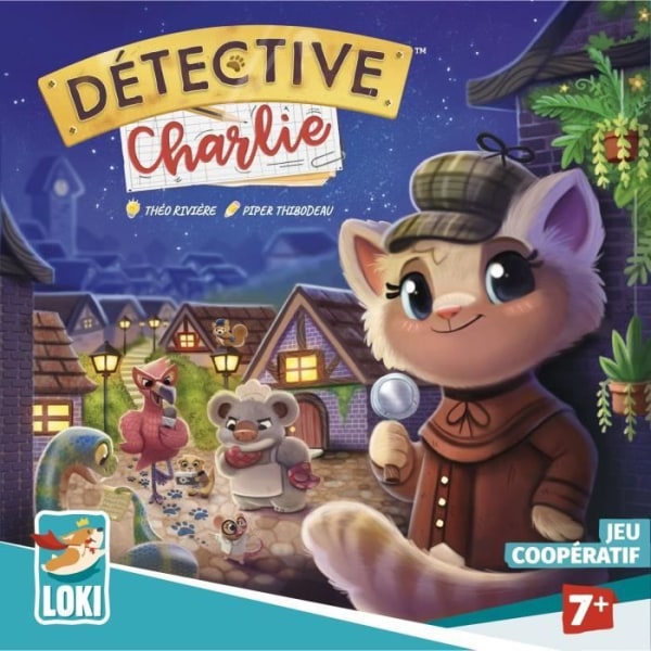 DETECTIVE CHARLIE - Brädspel - Undersökningsspel - Cooperative - Ages 7 - LOKI - 52504