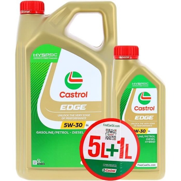 Motorolja - CASTROL EDGE - 5W-30 LL - 5L+1L - 057356