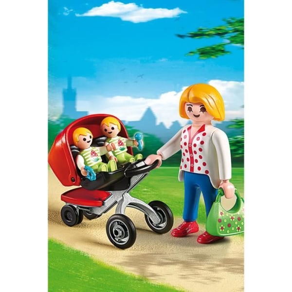 PLAYMOBIL 5573 - City Life - Mamma med tvillingar och barnvagn