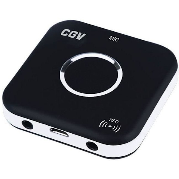 CGV 50903 MyBTplayer 1.0 Bluetooth-mottagare - Handsfree kit-funktion - NFC - 2 x 3,5 mm jackutgångar - Svart