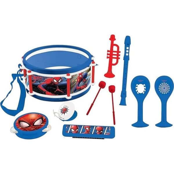 Lexibook - Spider-Man Musical Set - 7 instrument - Förvaring i trumman