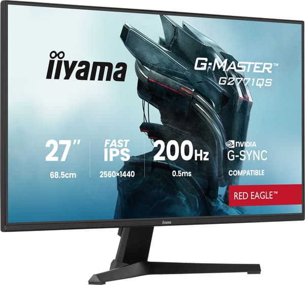 PC-spelskärm - IIYAMA - 27" - WQHD - 200Hz - Snabb IPS-panel - 0,5ms - G-Master Red Eagle