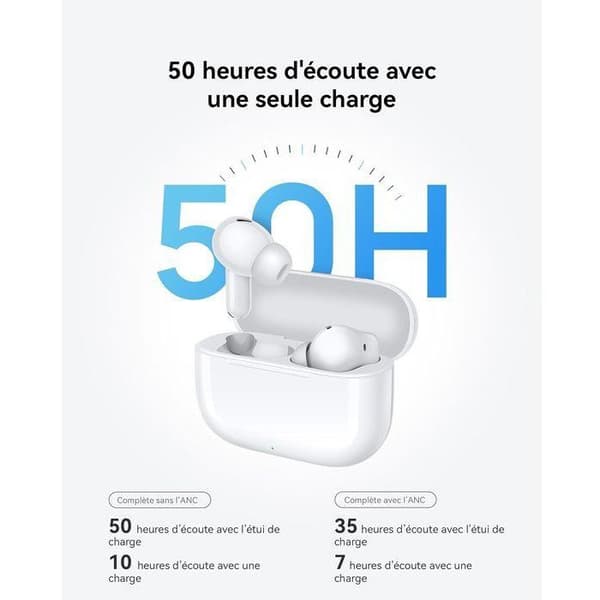 Trådlösa hörlurar - Huawei - Freebuds SE 4 ANC - Vita