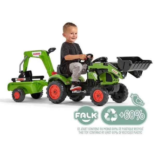 CLAAS Arion 410 grävlastare med grävmaskin