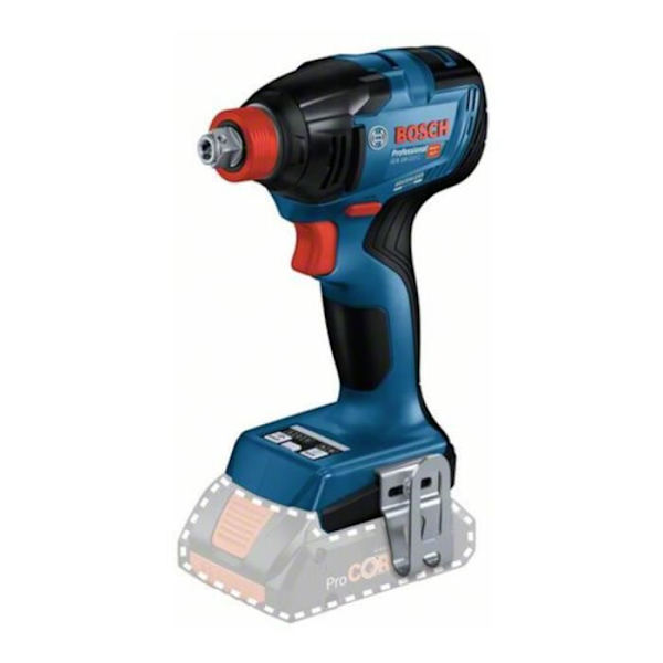 GDX 18V Bosch Professional GDX CHOCS nära vakt + 4 AH-batterier + laddare, levererad i L-Boxx