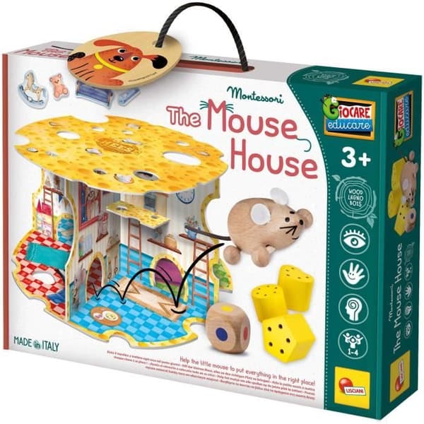 Mushuset - Montessorispel - MONTESSORI TRÄ - Mushuset, Föreningsspel